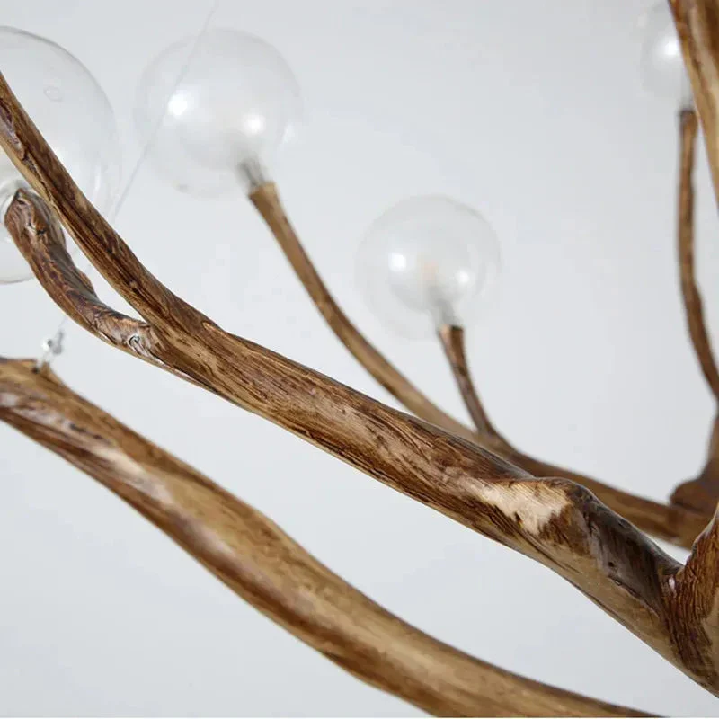 Madelyn Rustic Branch Chandelier Frosted/Clear Ball - Image 10