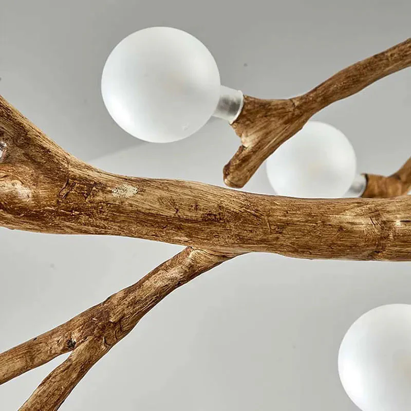 Madelyn Rustic Branch Chandelier Frosted/Clear Ball - Image 11