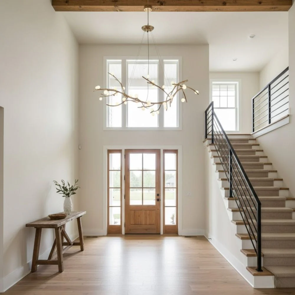 Madelyn Rustic Branch Chandelier Frosted/Clear Ball - Image 4