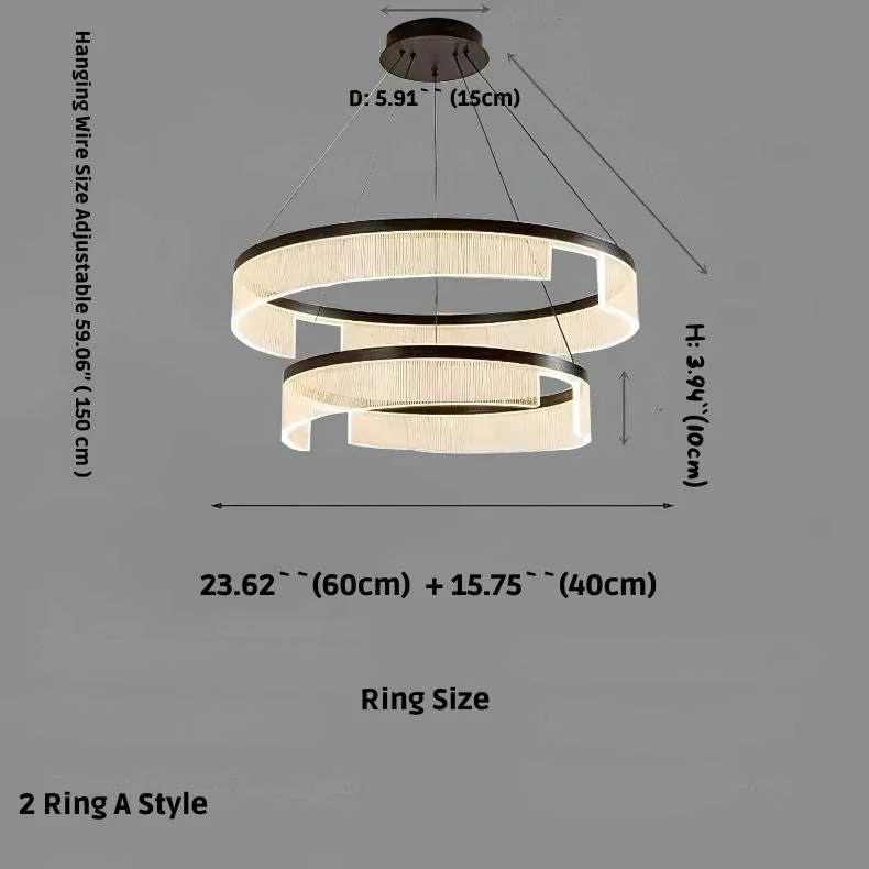 Mae Led Ring Chandelier - Image 6