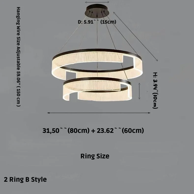 Mae Led Ring Chandelier - Image 7