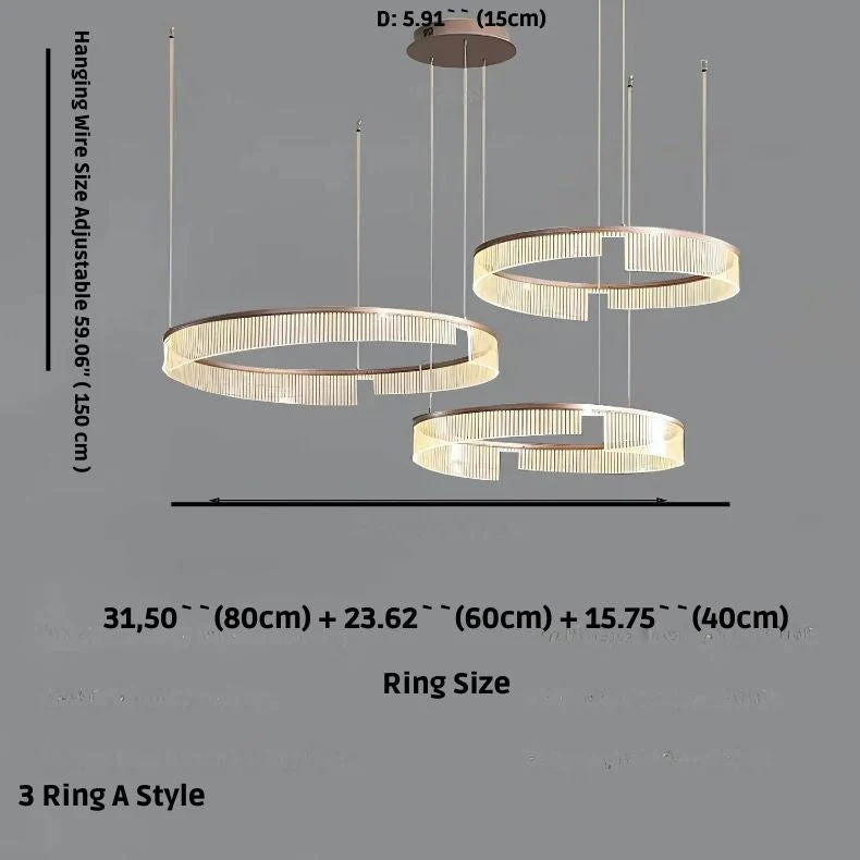 Mae Led Ring Chandelier - Image 9