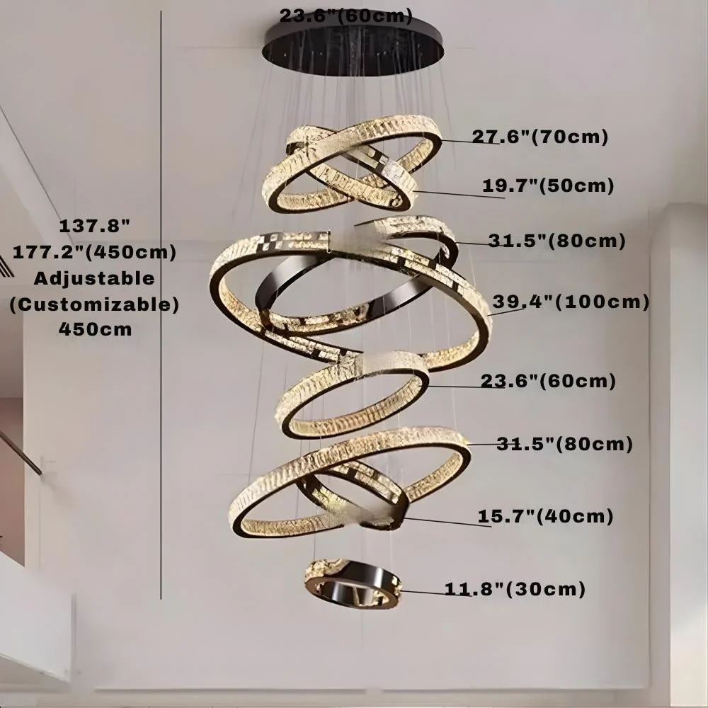 Malen Multi Ring Pendant Light - Image 11