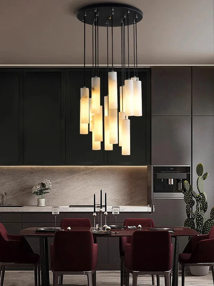 Marble Tube Chandelier for Living Room & Foyer - Image 2