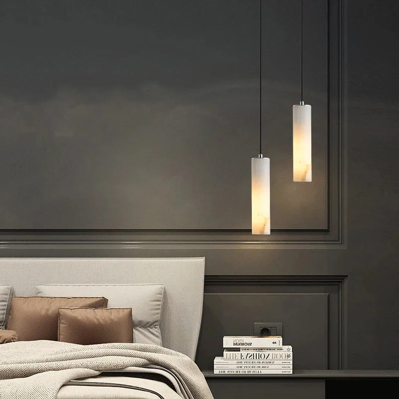 Marble Tube Chandelier for Living Room & Foyer - Image 7