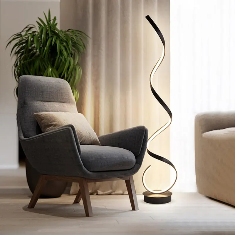 Marya LED Wavy Floor Lamp - Image 3
