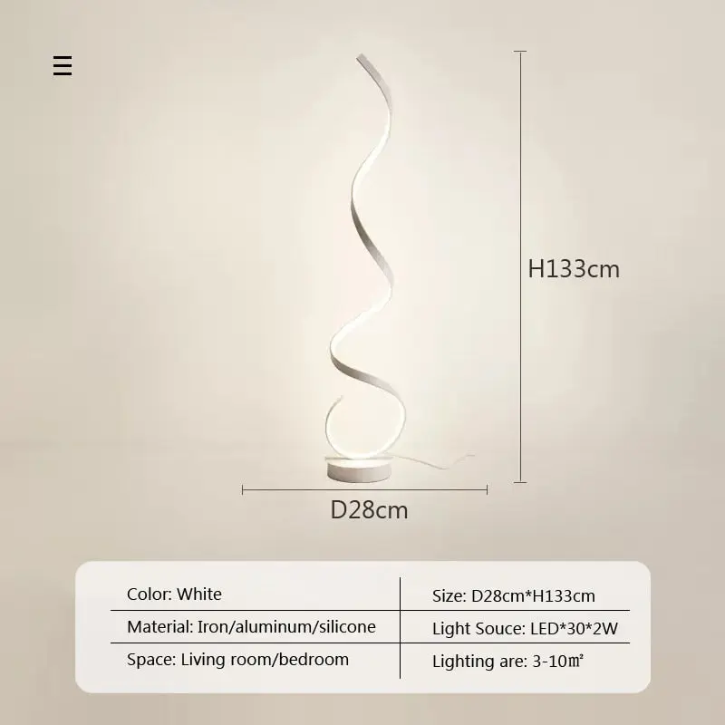 Marya LED Wavy Floor Lamp - Image 4