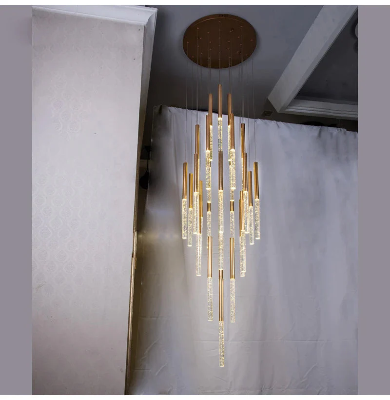 Mina Crystal Entryway Light Fixtures High Ceiling - Image 3