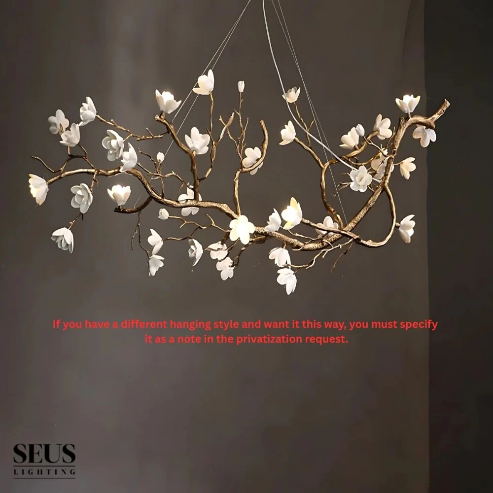 Minas Rustic Tree Branch Chandelier - Image 11