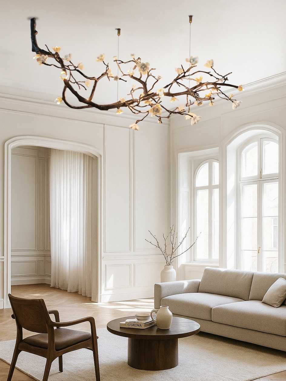 Minas Rustic Tree Branch Chandelier - Image 2