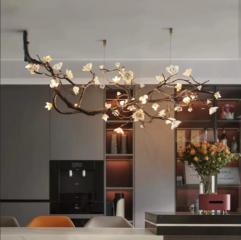 Minas Rustic Tree Branch Chandelier - Image 3