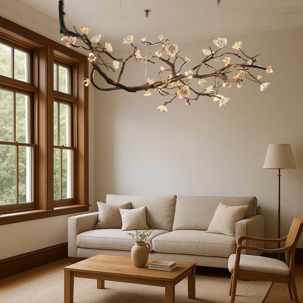 Minas Rustic Tree Branch Chandelier - Image 4