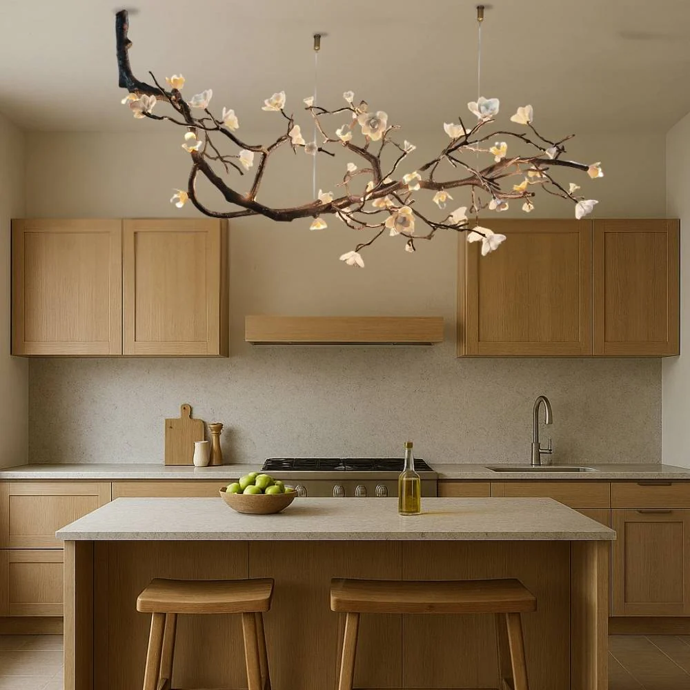Minas Rustic Tree Branch Chandelier - Image 5