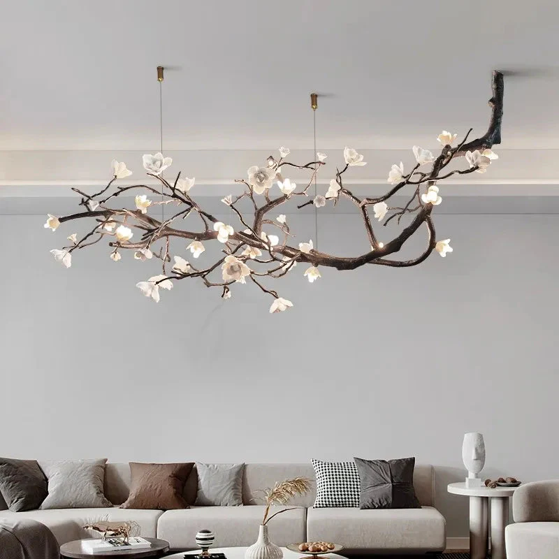 Minas Rustic Tree Branch Chandelier - Image 6