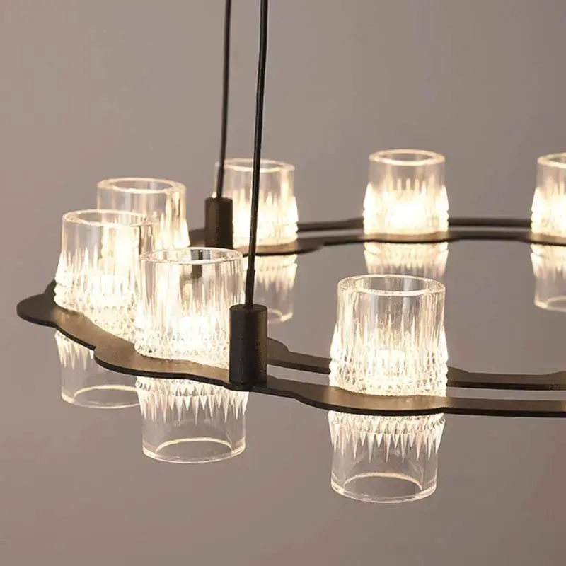 Misty 2-Layer Ring Modern Retro Chandelier - Image 2