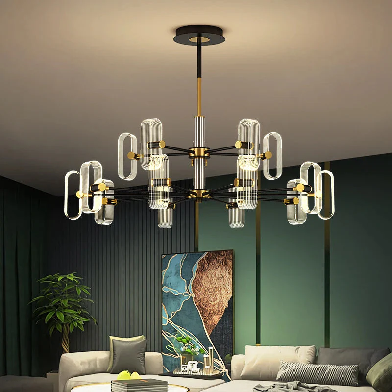 Modern Acrylic Led Chandelier with Remote Control - Image 2
