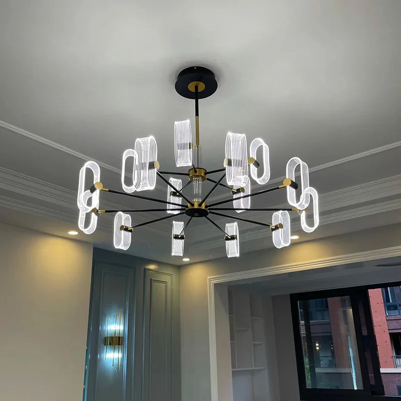Modern Acrylic Led Chandelier with Remote Control - Image 4