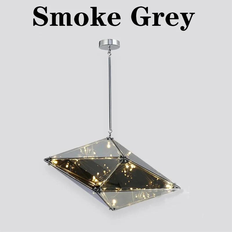 Modern Angular Diamond Style LED Pendant Light - Image 9