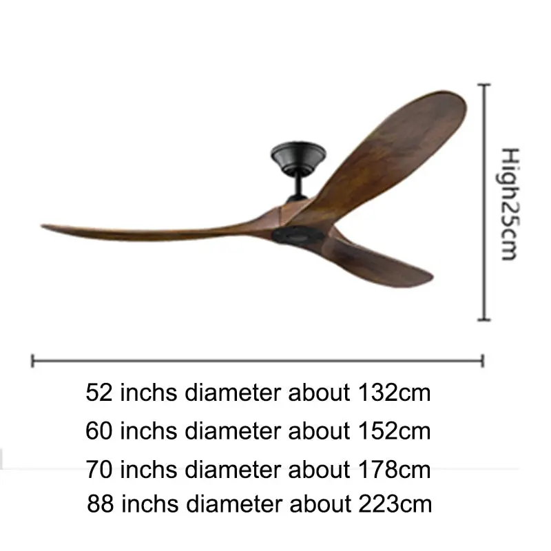 Modern Bamboo Ceiling Fan - Image 3