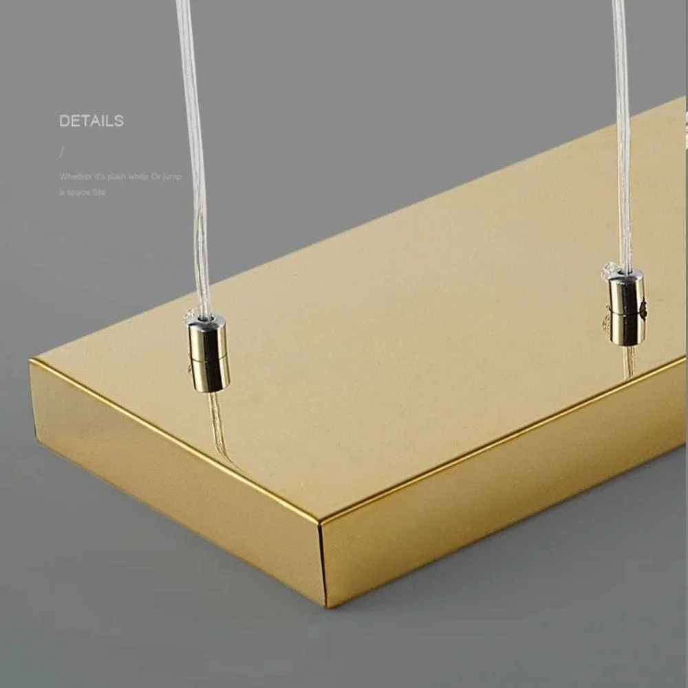 Modern Black & Gold Dining Room Ceiling Fixture - Image 7