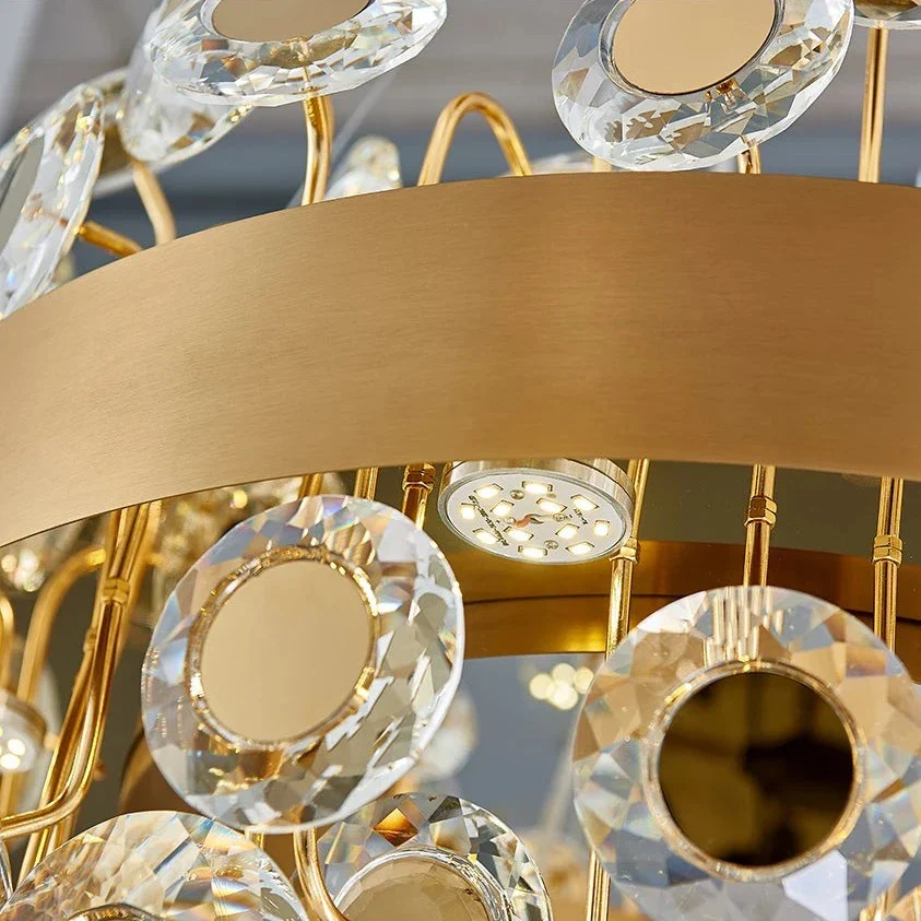 Modern Crystal chandelier for Dining Room - Gold/Black - Image 4
