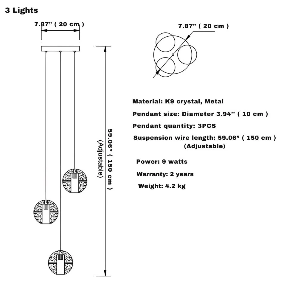 Modern Crystal Glass Bubble Chandelier for Foyer - Image 11