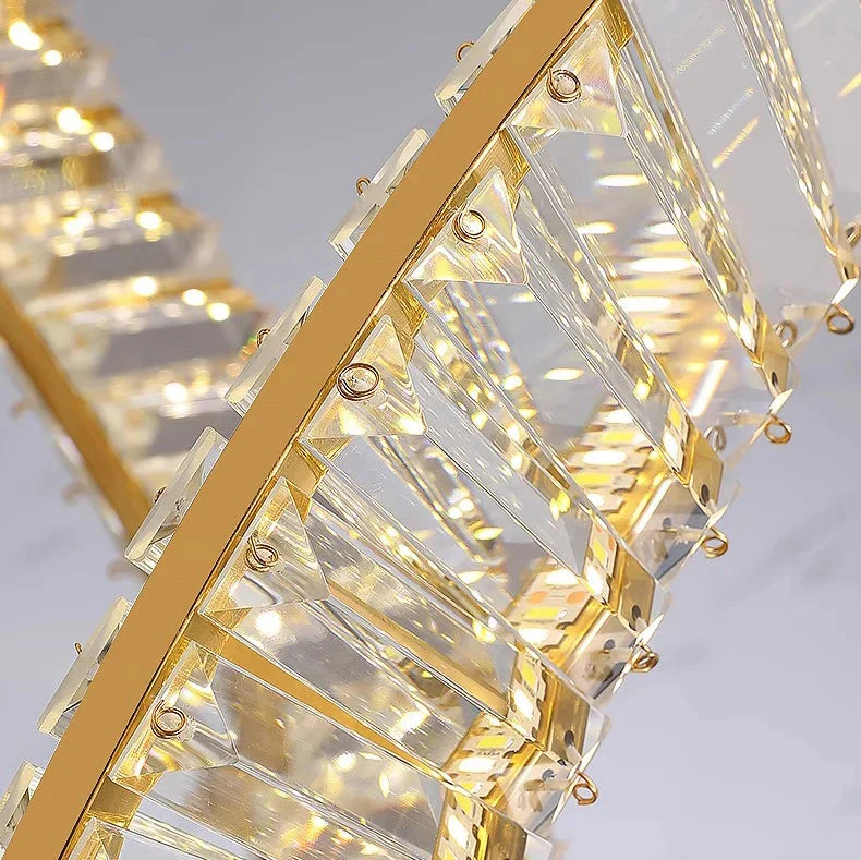 Modern Crystal Light Fixture for Staircase & Foyer & High Ceiling - Image 10
