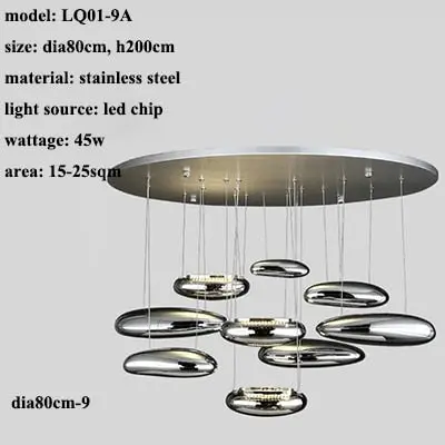 Modern Droplet Ceiling Light 5/7/9 Head - Image 5