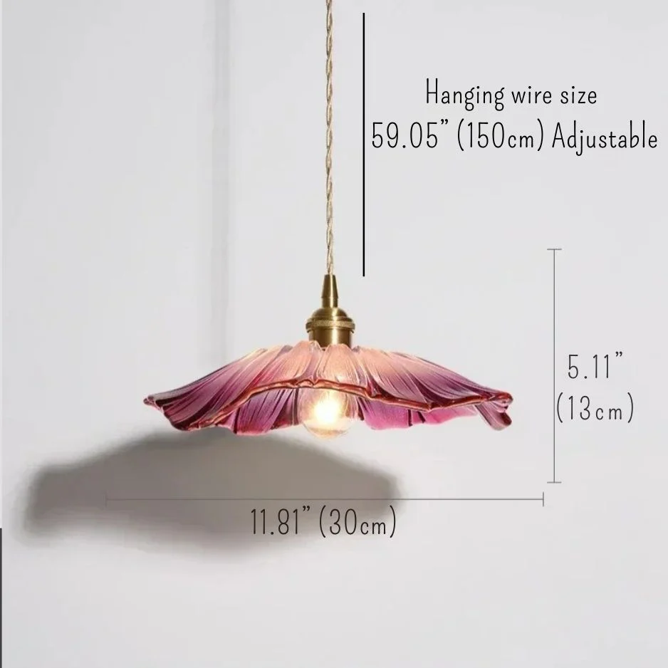 Modern Glass Flower Pendant Lights - Image 8