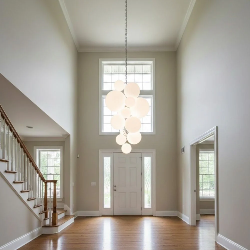 Vexo Modern Large Glass Bubble Chandelier - Image 4