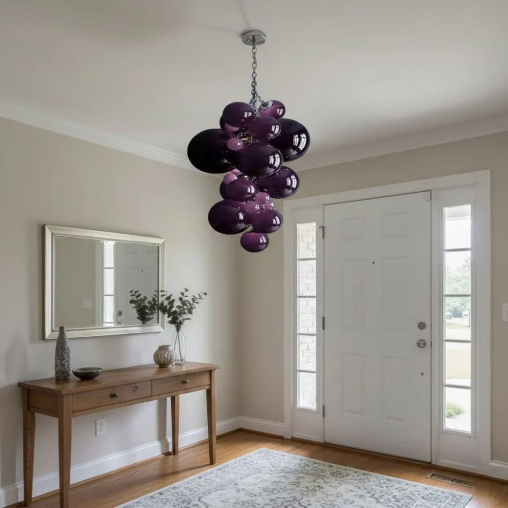 Vexo Modern Large Glass Bubble Chandelier - Image 6