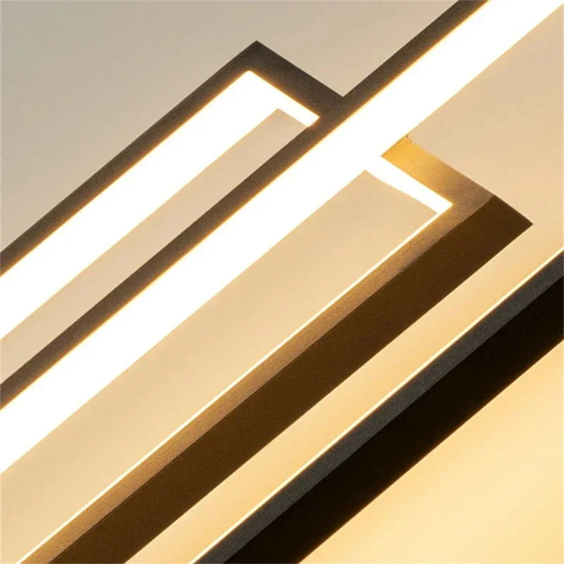 Modern Large Vertical Rectangle Chandelier For Staircase - Image 10