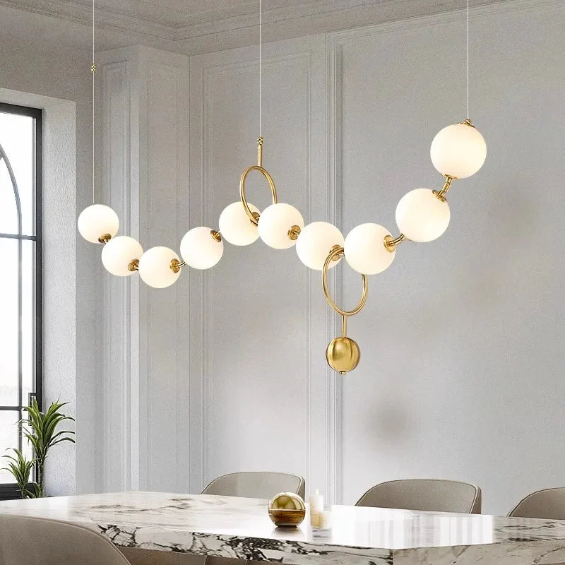 Modern Minimalist Bubble Glass Orb Chandelier - Image 2