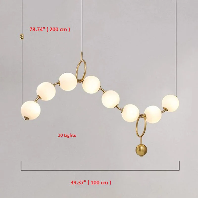 Modern Minimalist Bubble Glass Orb Chandelier - Image 7