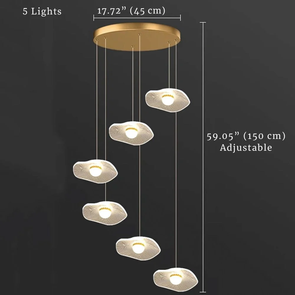 Modern Mushroom Lotus Leaf Led Chandelier - Image 10
