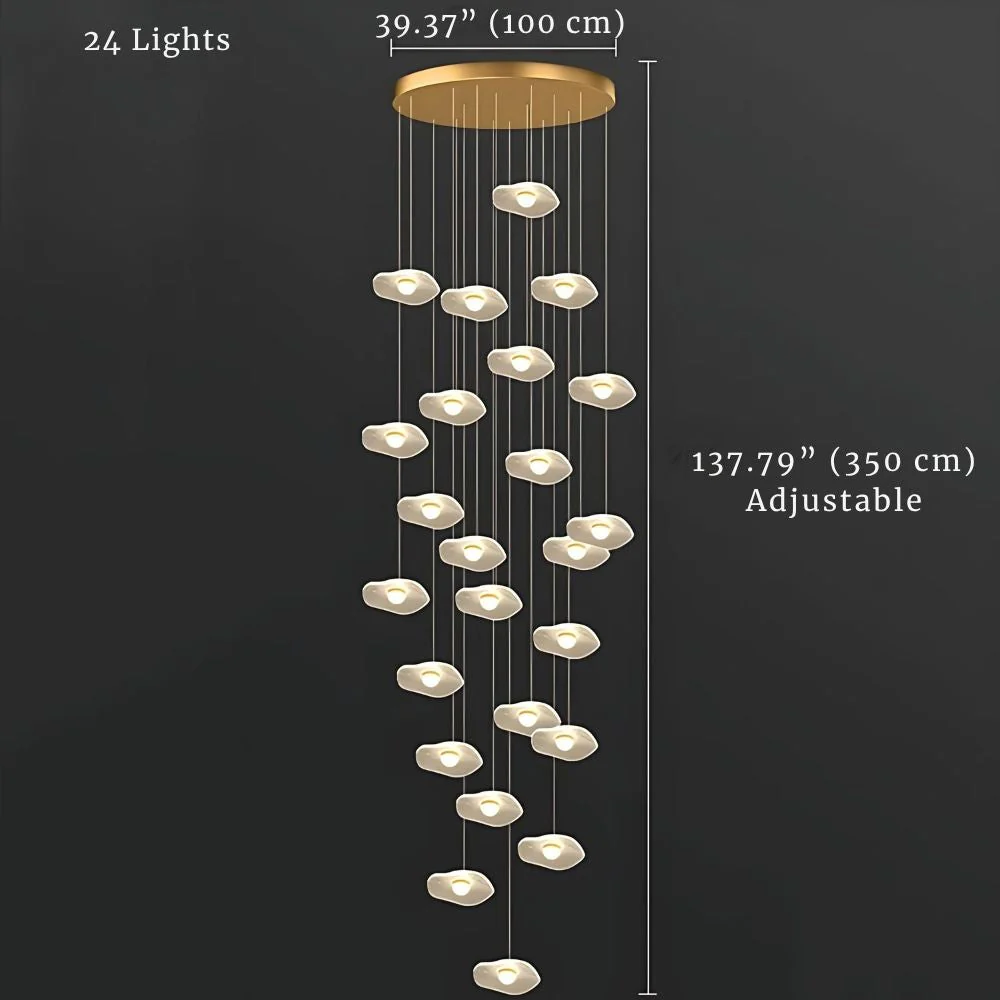 Modern Mushroom Lotus Leaf Led Chandelier - Image 14