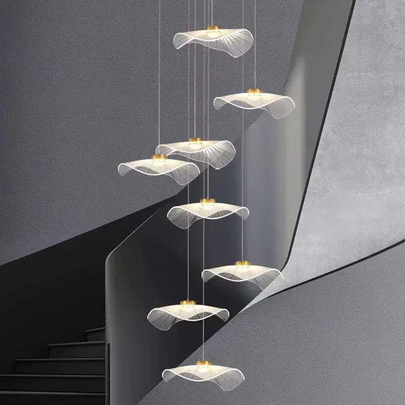 Modern Mushroom Lotus Leaf Led Chandelier - Image 3