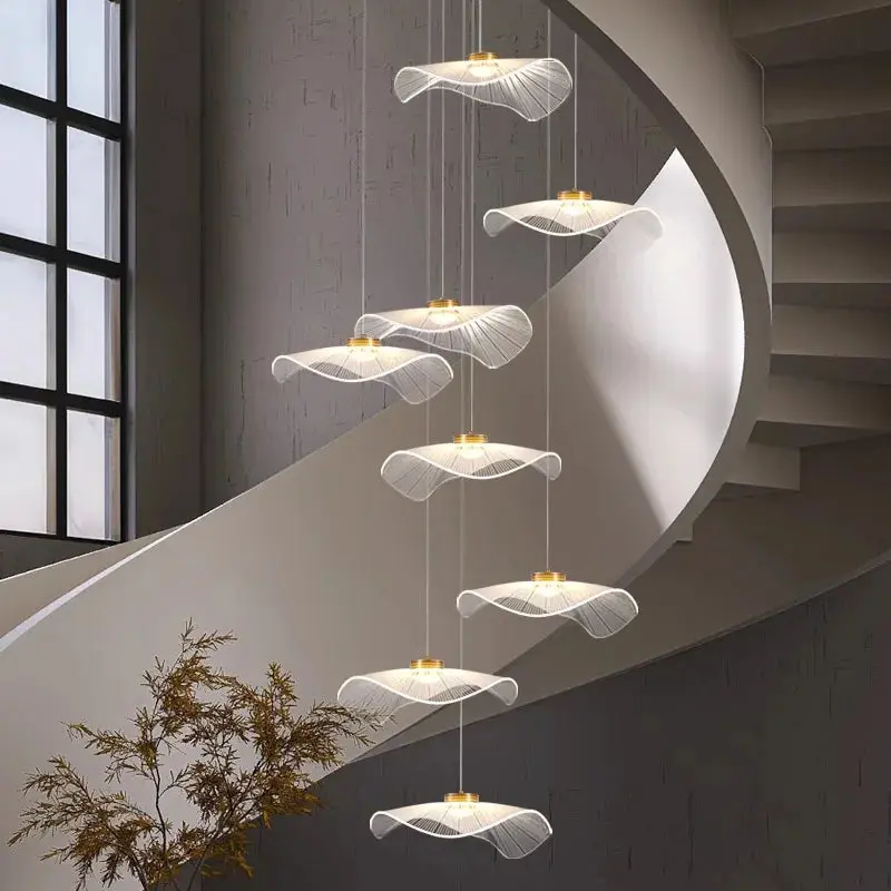 Modern Mushroom Lotus Leaf Led Chandelier - Image 4