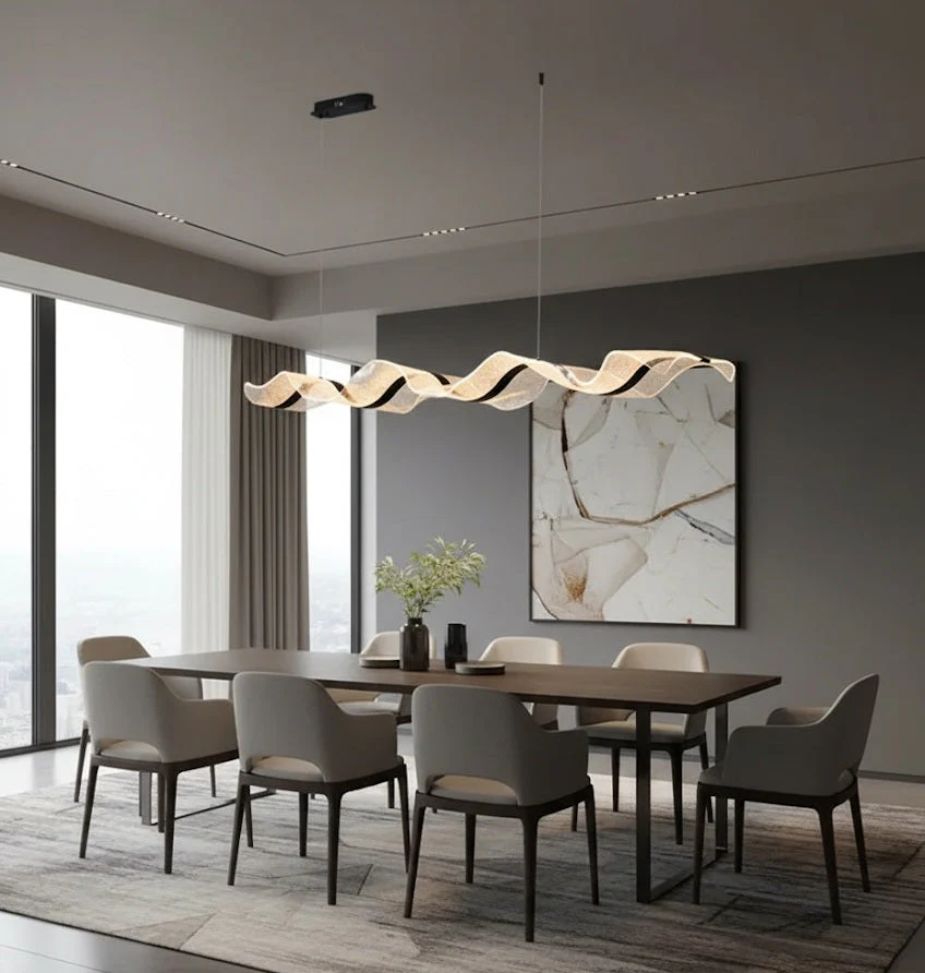 Modern Ocean Wave Pendant Chandelier for Kitchen - Image 8