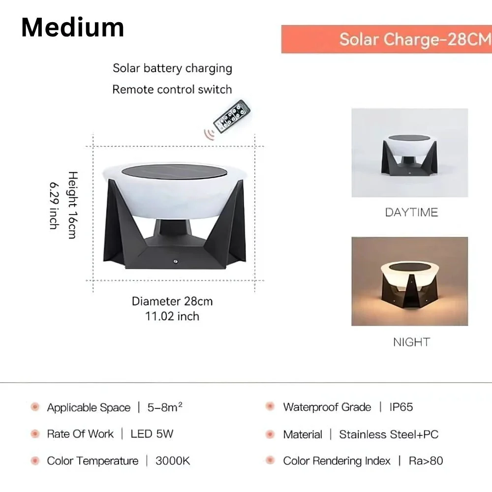 Sunlit Modern Outdoor Led Solar Light - Image 14