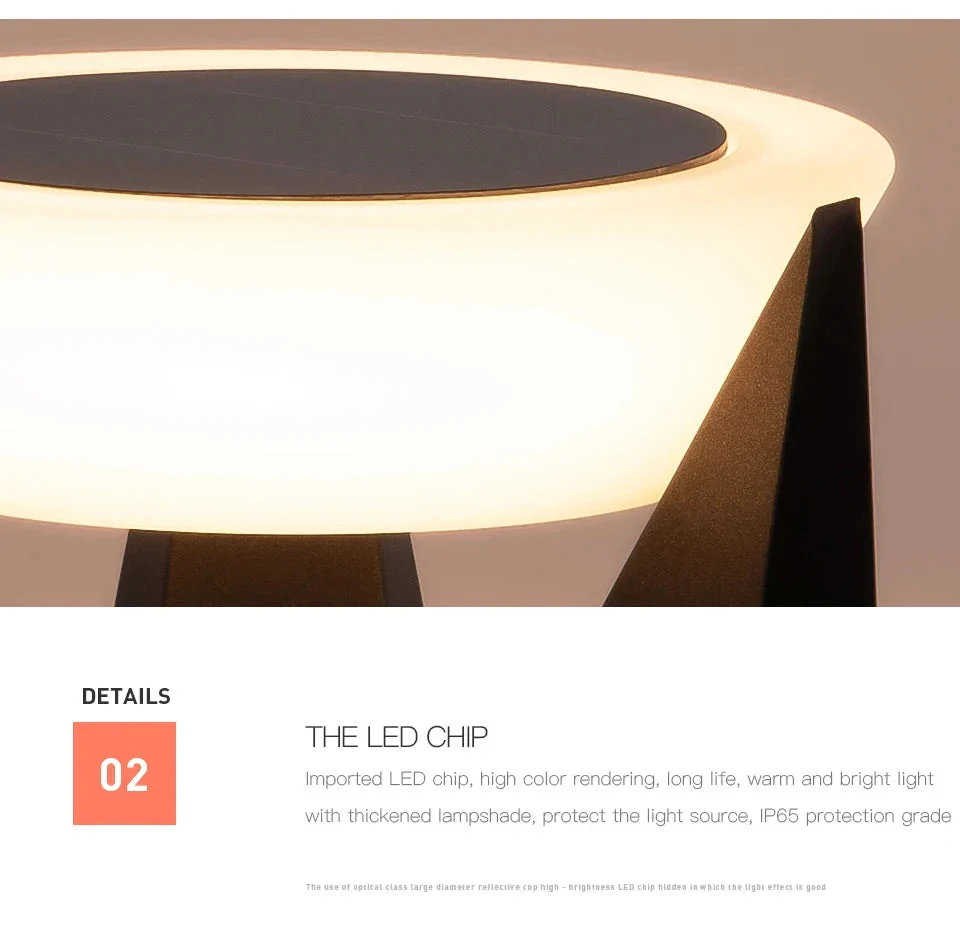 Sunlit Modern Outdoor Led Solar Light - Image 9