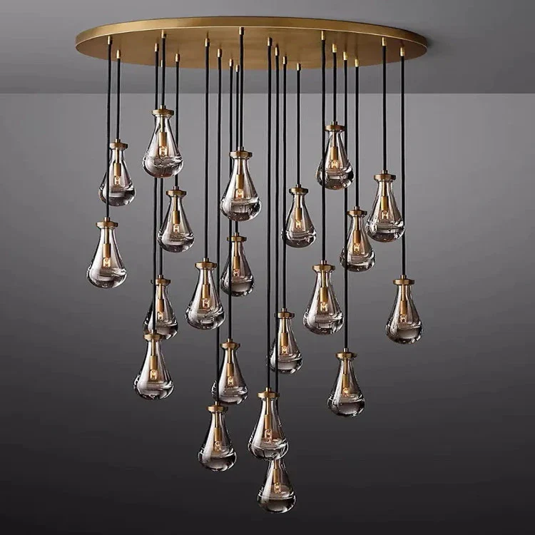 Modern Raindrop Chandelier for Foyer & Staircase - Image 10