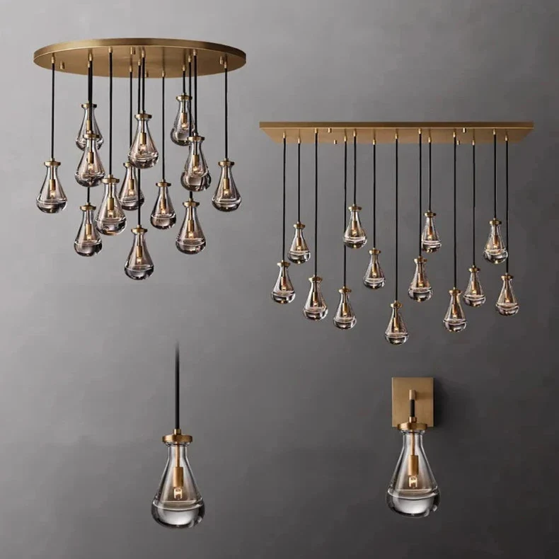 Modern Raindrop Chandelier for Foyer & Staircase - Image 11