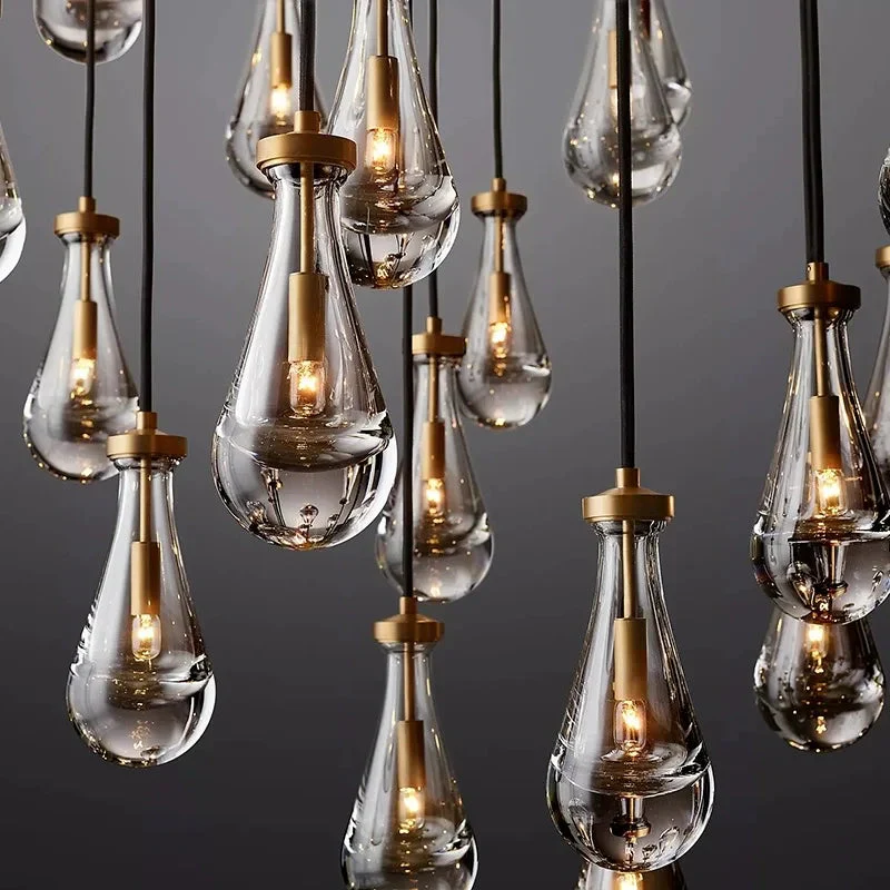Modern Raindrop Chandelier for Foyer & Staircase - Image 12