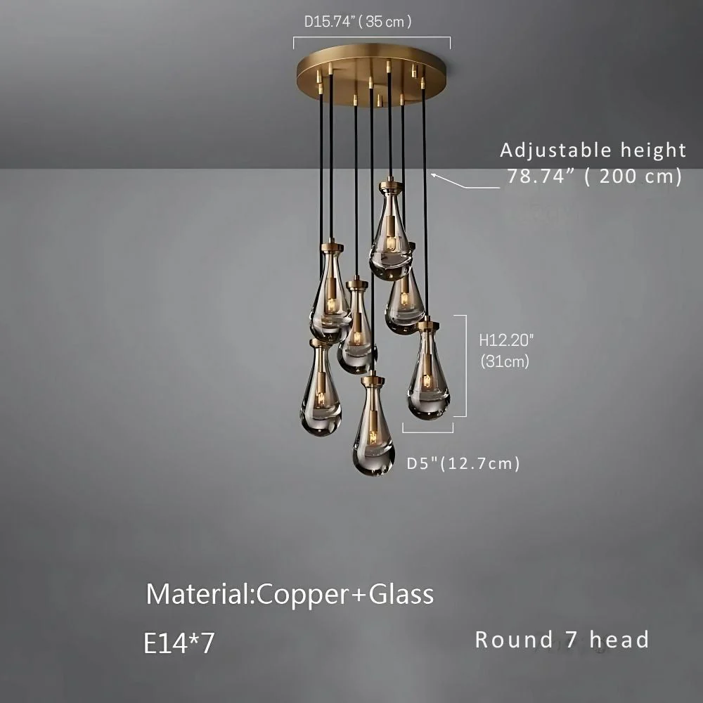 Modern Raindrop Chandelier for Foyer & Staircase - Image 14