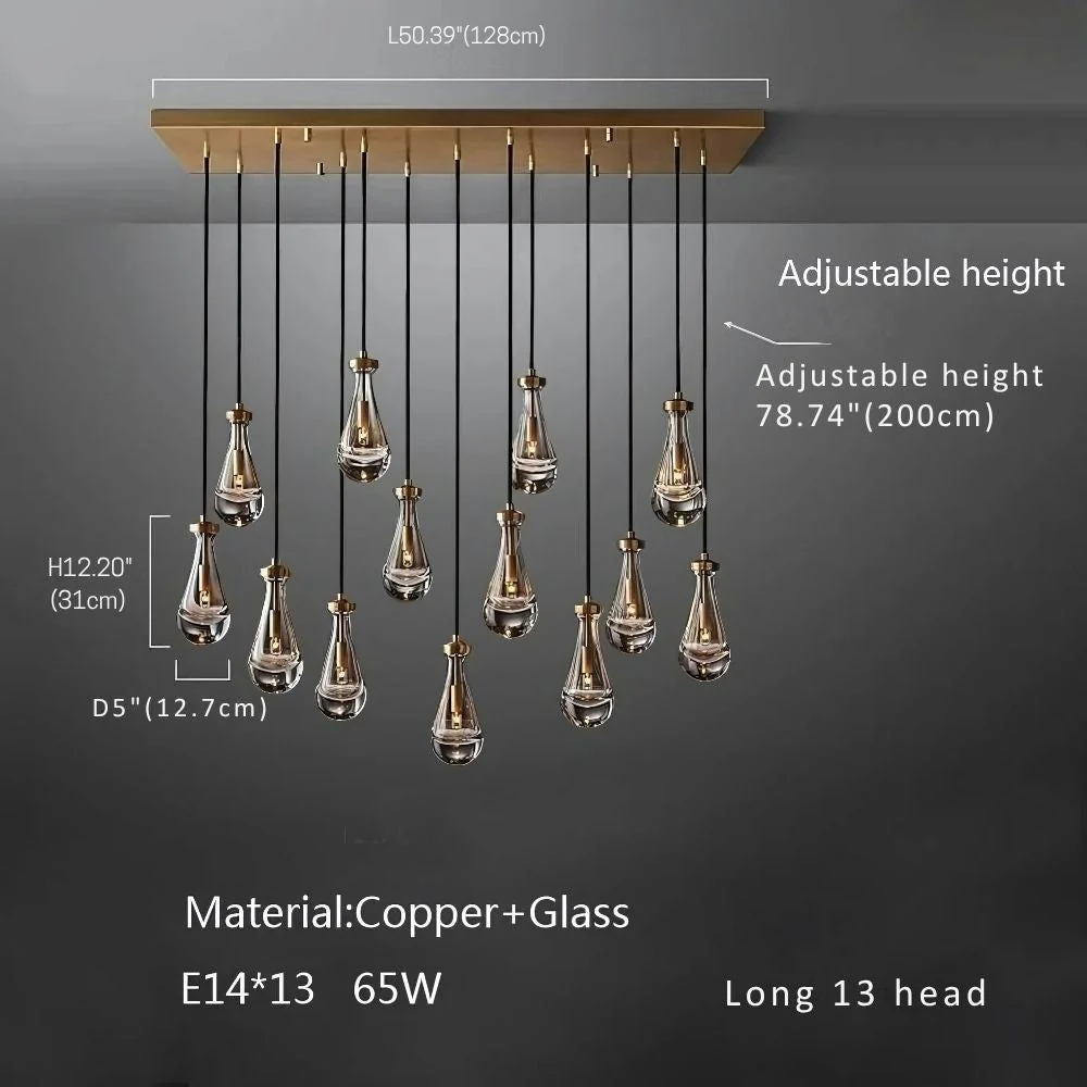 Modern Raindrop Chandelier for Foyer & Staircase - Image 15