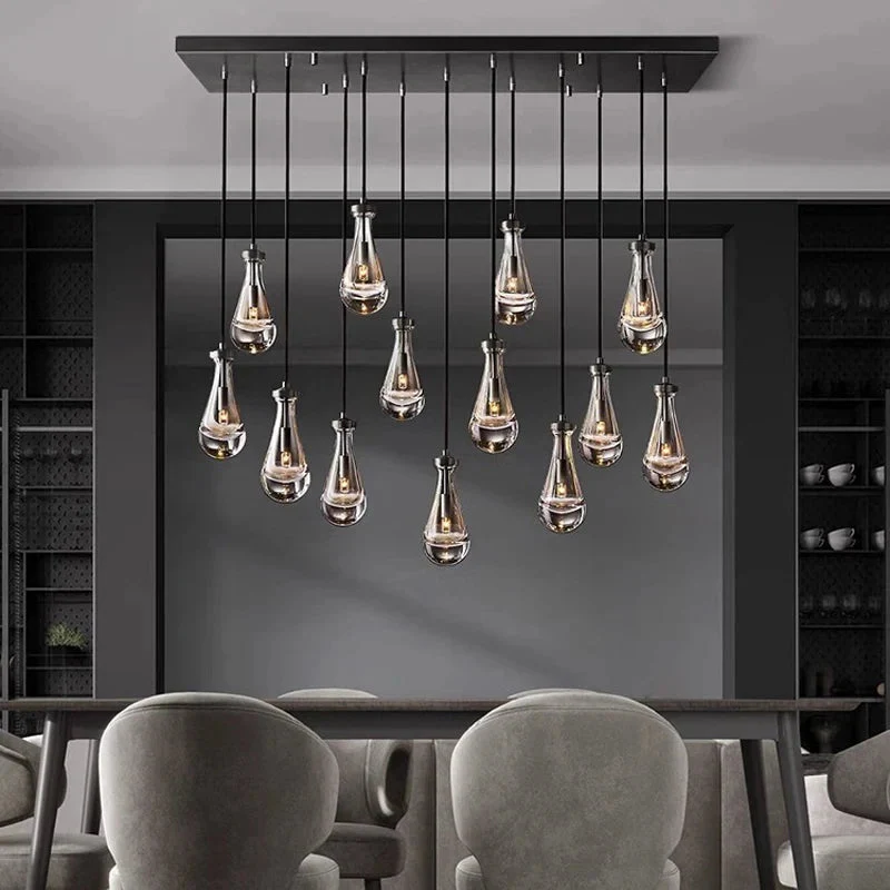 Modern Raindrop Chandelier for Foyer & Staircase - Image 4
