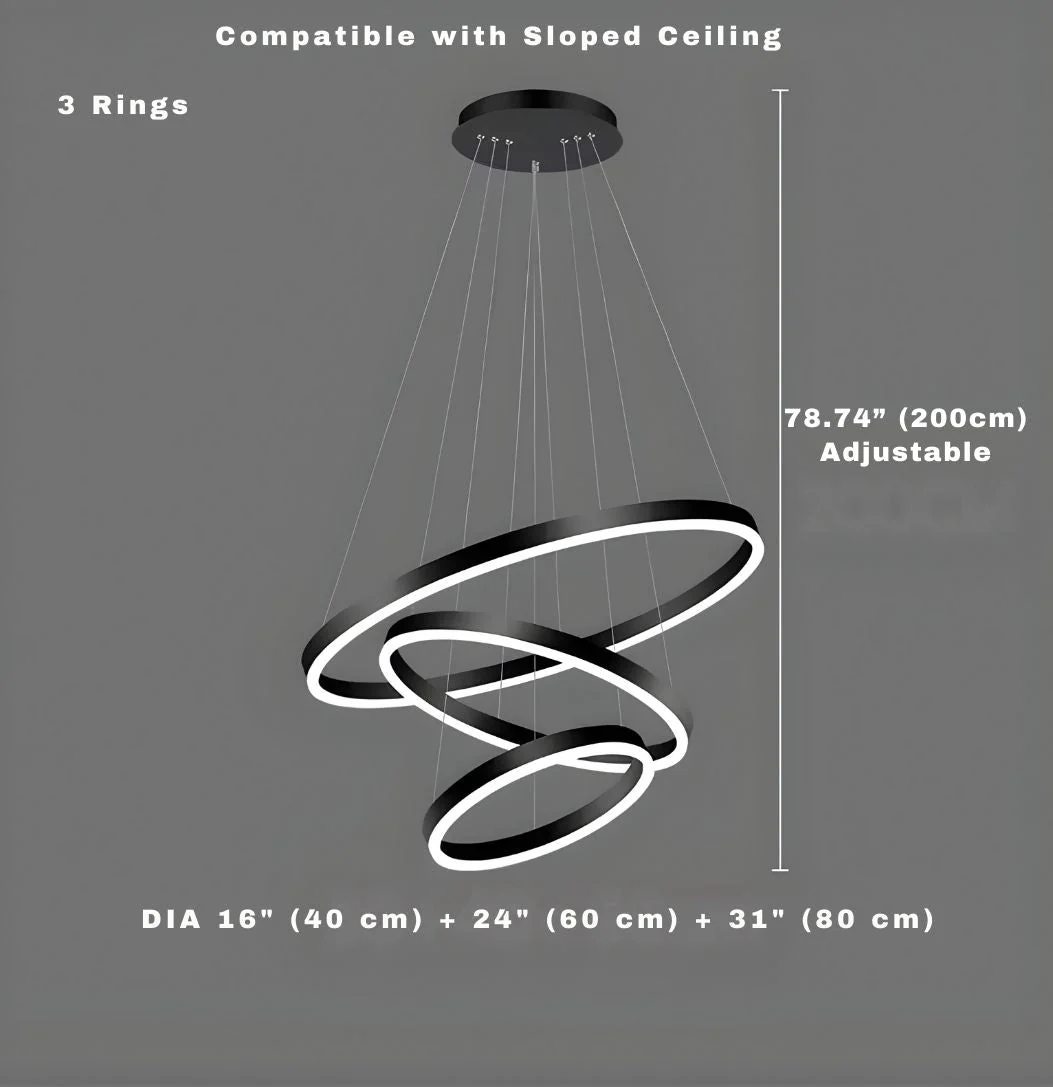 Aysan Modern Ring Chandeliers - Image 11