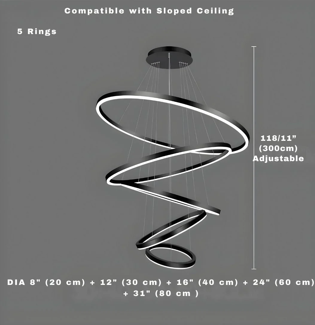 Aysan Modern Ring Chandeliers - Image 13