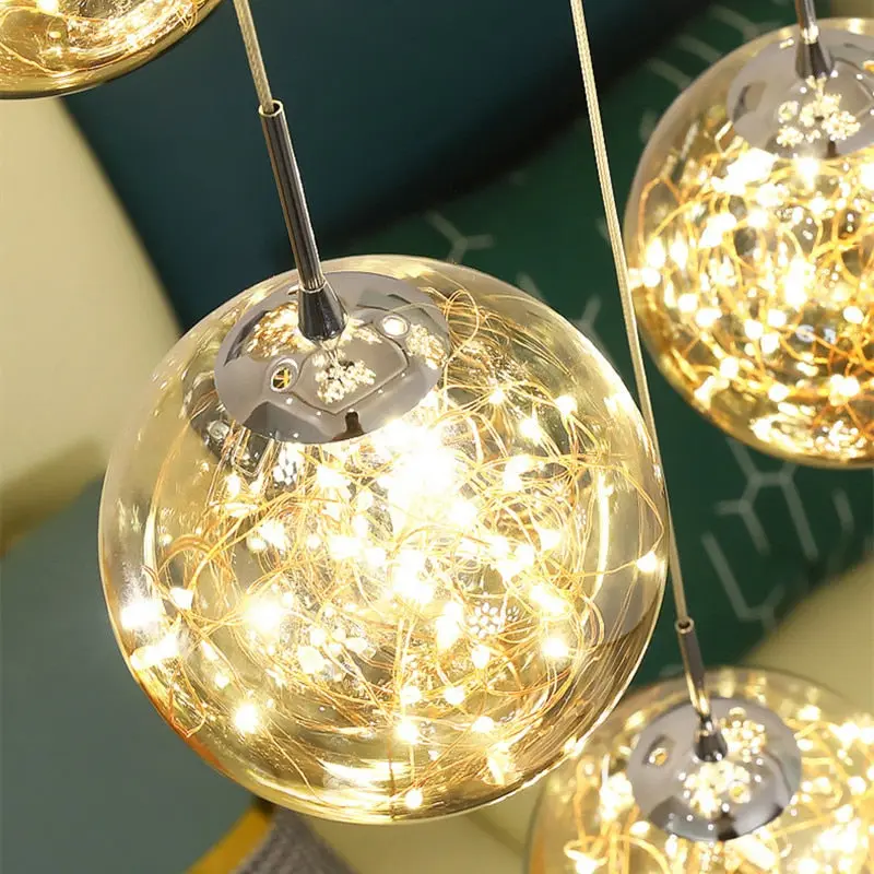 Modern Spiral Chandelier for Staircase - Image 11